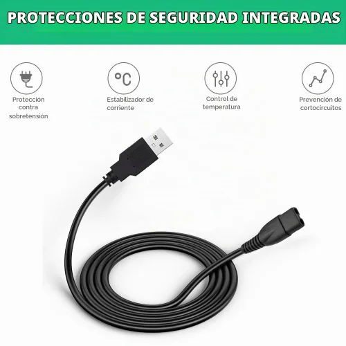 Vista 3 de Mrgru Cable de carga USB de 5 V compatible con el adaptador de alimentación de cable de alimentación Limural