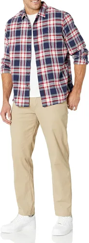 Vista 4 de Tienda Essentials Pantalón de sarga elástico de 5 bolsillos para hombre