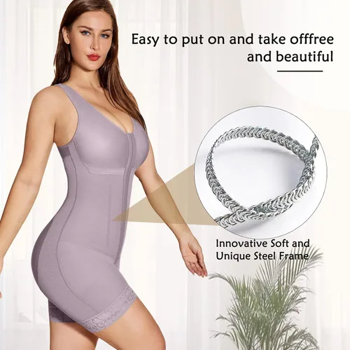 Vista 3 de SHAPSHE Fajas moldeadoras para mujer con control de abdomen, colombianas poscirugía, ropa de compresión, levantador de glúteos, moldeador corporal