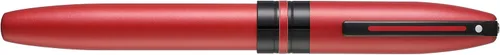 Vista 5 de Sheaffer Icon Metallic Red con PVD negro brillante Appts. Pluma estilográfica - Punta fina Rojo metálico