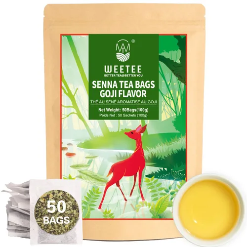 Vista 53 de WT WEETEE Bolsas de té de hierbas de manzana y canela, 60 unidades, mezcla perfecta de canela dulce, hibisco agrio, sabor natural, sin cafeína