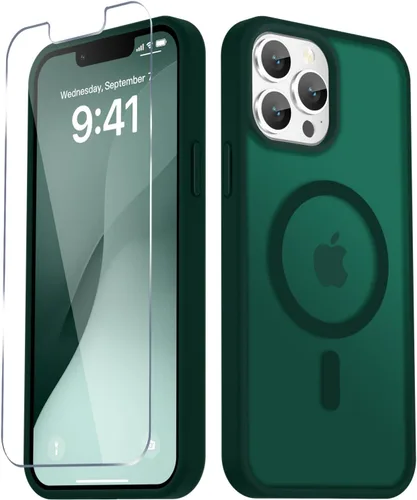 Vista 1398 de Funda para Google Pixel 10 Pro XL, cubierta magnética mate, color negro Fit for MagSafe, Screen Protector included, Shockproof Military Grade