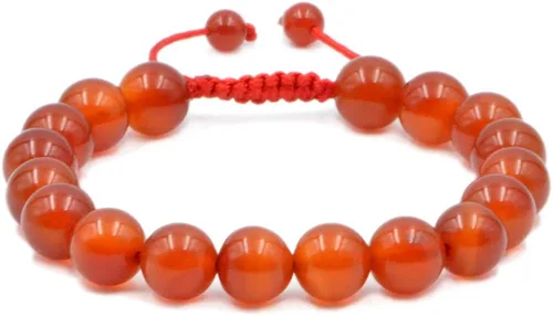 Vista 9 de AD Beads - Pulseras de gemas naturales de 0.39 pulgadas, cristales de sanación, macramé ajustable de 7 a 9 pulgadas