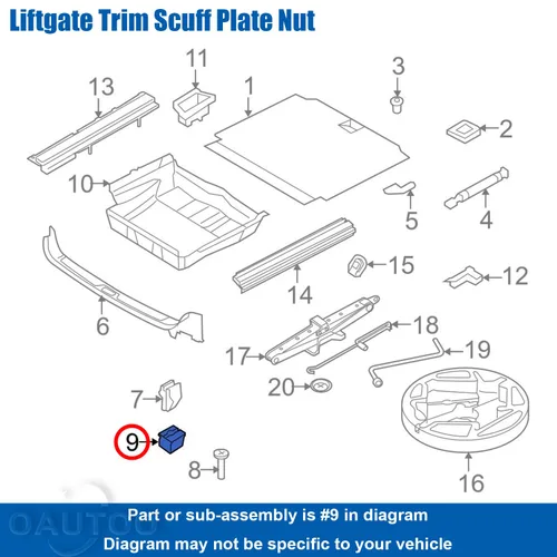 Vista 4 de 30 piezas de tuerca de placa de desgaste y guarnición de guardabarros para BMW & Mini 51-71-8-242-741, 51718242741
