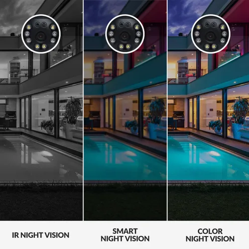 Vista 7 de YI - Cámara de seguridad para exteriores 2K con visión nocturna a