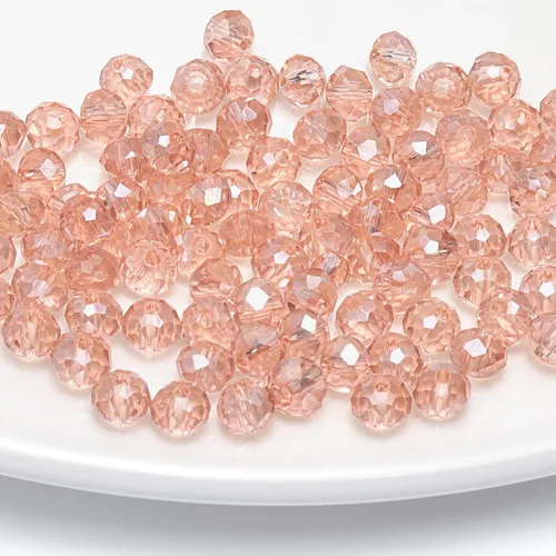 Vista 28 de 246 cuentas de cristal redondas de 0.118 pulgadas (0.118 in) con múltiples facetas sueltas espaciadoras de cristal para hacer joyas, pulseras
