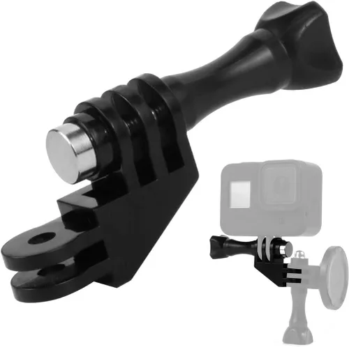 Vista 2 de 2 piezas de montaje vertical para Gopro, adaptador de dirección de 90 grados, montaje en codo compatible con Insta360 ONE X2, Gopro Hero, DJI Osmo
