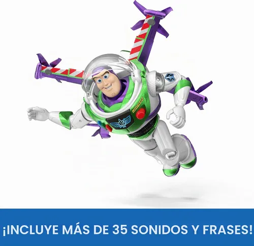 Vista 5 de Mattel Disney y Pixar Toy Story 5 Modo de vuelo Hi-TechBuzz Lightyear