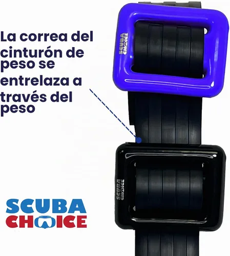 Vista 2 de Scuba Choice Pesas de buceo con revestimiento de vinilo, peso de buceo compacto y duradero, control de flotabilidad preciso, estabilidad mejorada