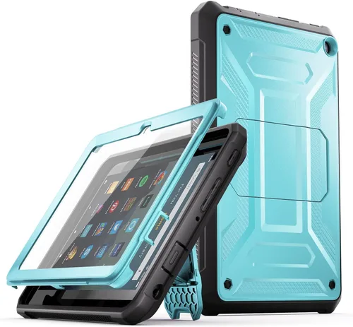 Vista 8 de Funda para tablet Amazon Fire HD 10 y Fire HD 10 Kids Pro (solo 13ª generación, versión 2023), DJ&RPPQ con protección completa, resistente