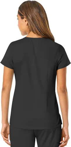 Vista 2 de Maevn Top cruzado con panel de malla EON para mujer