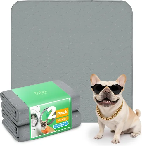 Vista 21 de FXW Almohadillas lavables para orina para perros, almohadillas para cachorros con súper absorbentes, diseñadas específicamente para jaulas de 24