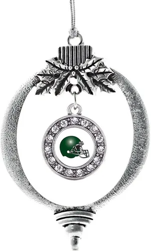 Vista 688 de Inspired Silver - Adorno de cromosoma 21 con dije de círculo de plata con joyas de circonita cúbica
