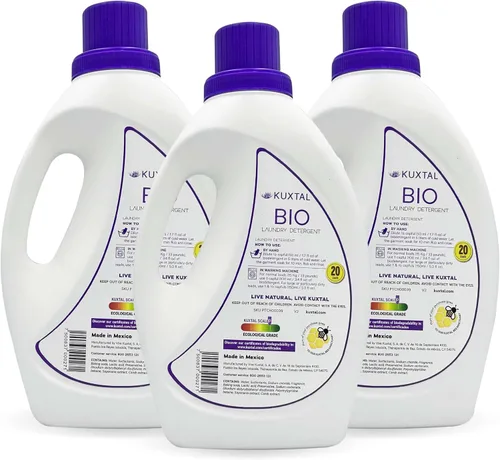 Vista 8 de KUXTAL - Detergente líquido para ropa, limpieza profunda con cuidado suave para ropa y colores, detergente biodegradable y ecológico, suave