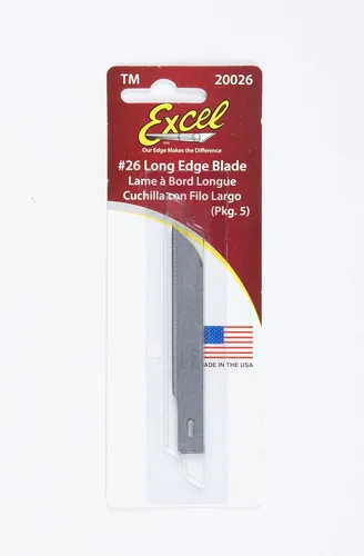 Vista 2 de Excel Blades Cuchilla de corte #26, paquete de 5, cuchillas de repuesto de fabricación estadounidense
