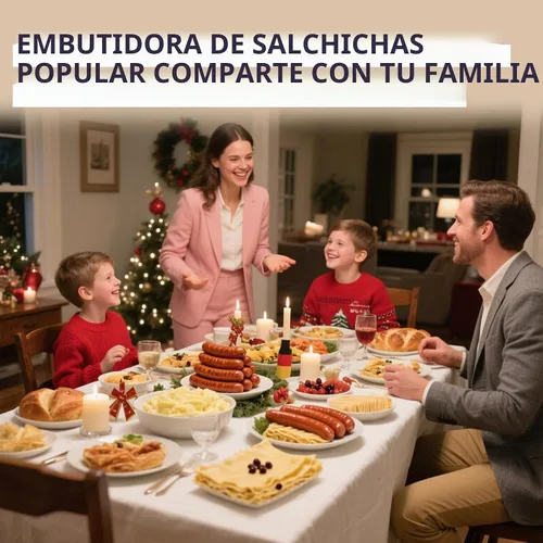 Vista 12 de Máquina eléctrica de embutición de salchichas con 3 tubos de relleno y 1 Gris
