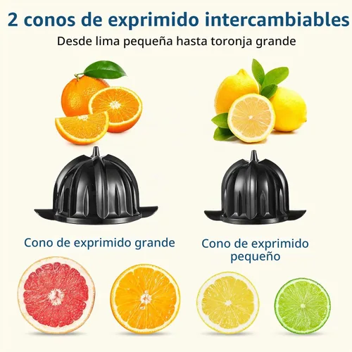 Vista 5 de JUSANTE Exprimidor de cítricos, máquina de exprimidor de naranja, Exprimidor de pomelo de lima manos libres de acero inoxidable, Exprimidor