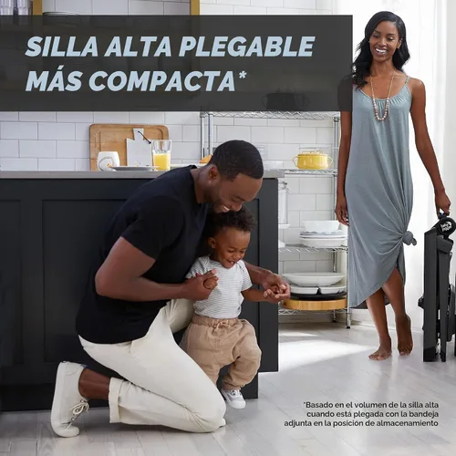 Vista 2 de Baby Jogger City Bistro - Silla alta, color grafito