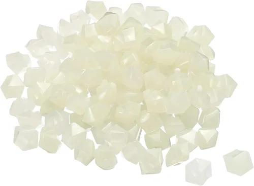 Vista 14 de MECCANIXITY 100 piezas de piedras brillantes de 0.39 a 0.59 pulgadas (0.394-0.591 in) para decoración en la oscuridad, piedras luminosas, decoración