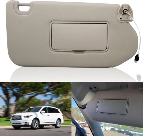 Vista 11 de NHILES Visera Solar Izquierda del Conductor con Lámpara y Espejo para Nissan Pathfinder 2013-2020 2014-2020 Infiniti QX60 y 2013 Infiniti JX35, OEM