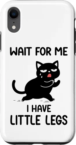 Vista 24 de Funny Short Legs Cat Saying Wait for Me, I Have Little Legs Case for iPhone 17