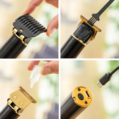 Vista 8 de Cortapelos Profesional Recargable con Accesorios Triher InnovaGoods