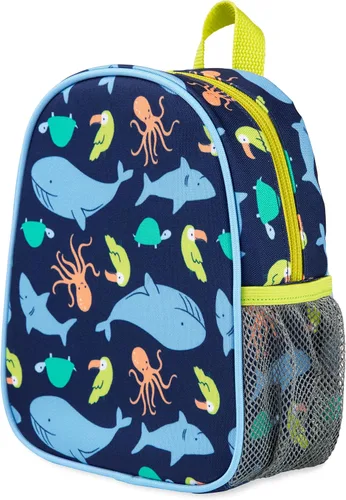 Vista 2 de Simple Joys by Carter's Mini mochila, océano azul, talla única