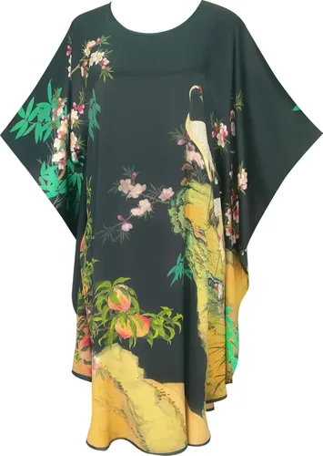 Vista 32 de Pijama de seda 100% para mujer, batas de baño de seda para mujer, batas de kimono de seda, batas de baño con mangas de muñeca, estampado floral