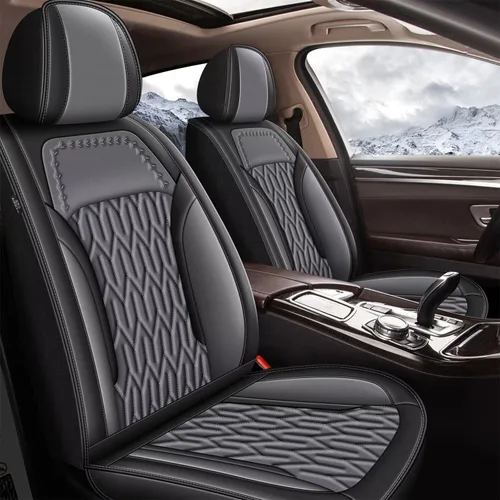 Vista 8 de AOMSAZTO Funda de asiento delantero compatible con GMC Canyon 2015-2025, protector de cojín de asiento de automóvil, fundas de asiento impermeable