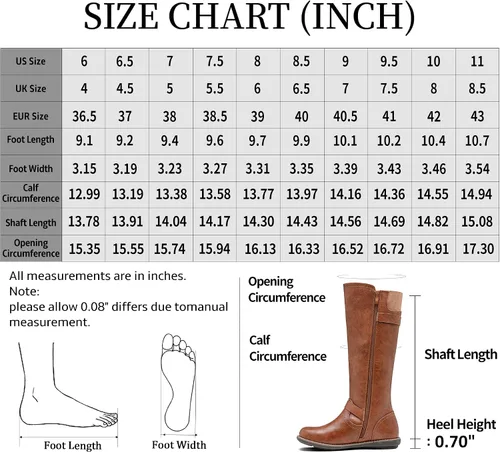 Vista 3 de Jeossy Botas hasta la rodilla 9656 para mujer, botas de equitación de moda con hebilla