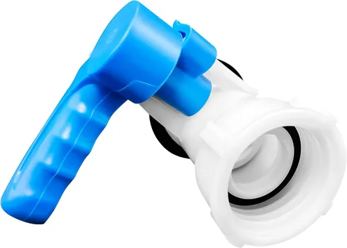 Vista 4 de Adaptador de tanque de mano, 1000L IBC DN40 Interruptor de válvula de mariposa Adaptador de 2.441 in Adaptador de drenaje para contenedor de agua IBC
