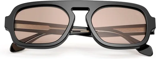 Vista 5 de VISOONE Trendy Square Aviator Sunglasses for Women Men