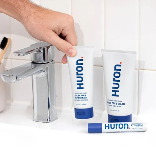Vista 7 de Huron Hidratante facial para hombres, loción facial ligera, calmante y refrescante para una hidratación duradera durante todo el día, vegano, sin