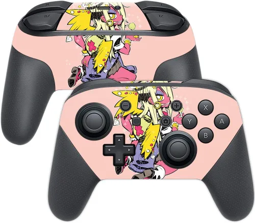 Vista 22 de MightySkins Skin compatible con Nintendo Switch Pro Controller - Alien Battle Funda protectora de vinilo duradera y única Fácil de aplicar