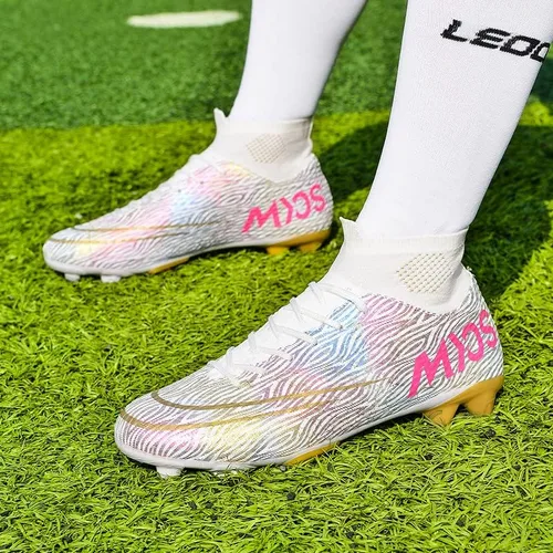 Vista 2 de AOCON Zapatos de fútbol para hombre FGAG juvenil zapatos deportivos de fútbol para entrenamiento al aire libre e