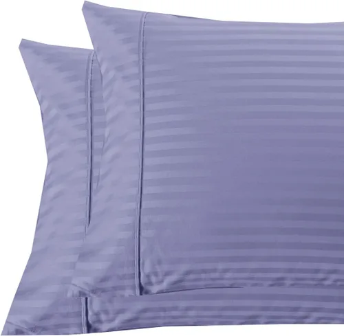 Vista 19 de Royal Tradition Damasco rayado 580 hilos, 100 % algodón tamaño Queen juego de sábanas de cama beige