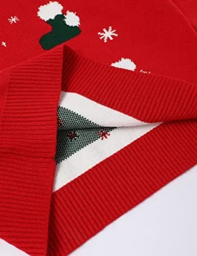 Vista 5 de Suéter de Navidad para bebé, niña, niño, suéter de manga larga, suéter de Navidad unisex de punto