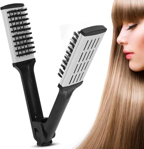 Vista 7 de Sorandy Peine alisador, alisador de cabello, cuidado efectivo del cabello para el hogar, cepillo alisador de cabello hueco transpirable con cepillos