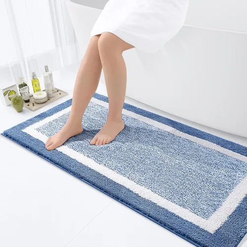 Vista 66 de OLANLY Alfombras de baño 24x16, tapetes de baño extra suaves y absorbentes de microfibra, antideslizantes, lavables a máquina, secan rápido