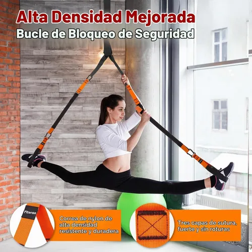 Vista 4 de Kit de entrenamiento de resistencia para el hogar, correas de entrenamiento de suspensión con extensión ajustable, anclaje de puerta y bolsa
