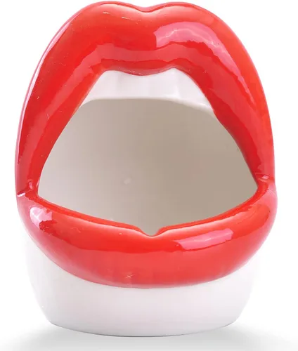 Vista 8 de WHJY Maceta de labios atractivos, maceta suculenta de cerámica - rosa