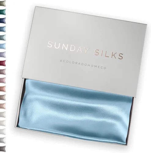 Vista 12 de FUNDA DE ALMOHADA DE SEDA DE MORERA 100% SUNDAYSILKS™, Fundas de almohada de seda para cabello y piel, Superior a la funda de almohada de satén