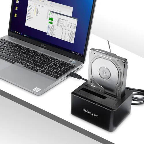 Vista 6 de StarTech - Base USB 3.0 de 2.5/3.5 pulgadas SATA HDD/SSD de doble bahía
