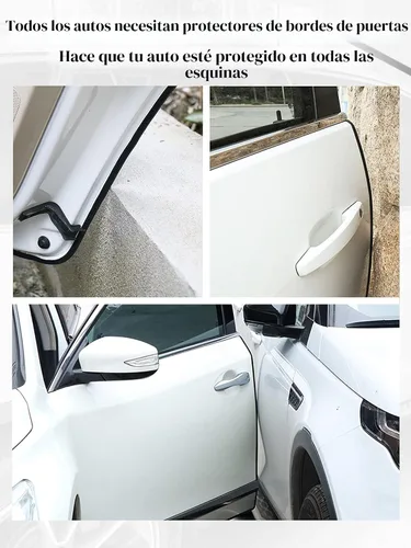 Vista 5 de SYOAUTO Protector de Borde de Puerta de Automóvil Negro de 13 Pies (4M) Protectores de Borde de Goma para Puerta de Auto Forma de U con Lámina