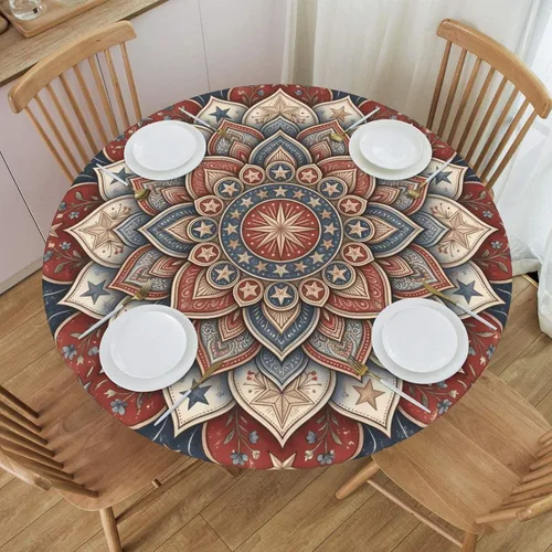 Vista 33 de Decorative Round Tablecloth Fitted Elastic 26" - 30" Butterfly Waterproof Table Cloth Cover Stretch Table Pad Cover for Parties Weddings Banquet