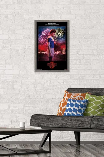 Vista 2 de Trends International Netflix Stranger Things: Season 3 - Póster de pared de Will Wall, 14.725 x 22.375 pulgadas, versión enmarcada de madera