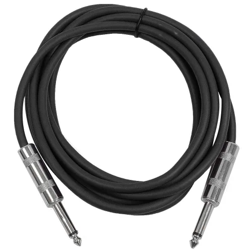 Vista 23 de Seismic Audio Cables para altavoces de guitarra, cables de guitarra TS de ¼”, negros, 2 pies