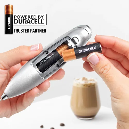 Vista 188 de Zulay Milk Boss Espumador de leche potente manual, hace espuma para latte, batidor para mezclar bebidas, café, miniespumador para capuchino, frappé