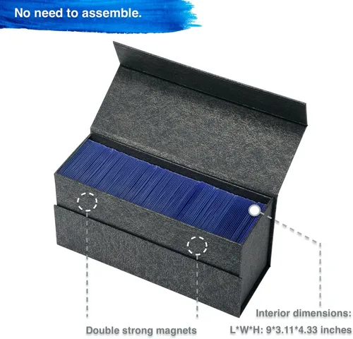 Vista 5 de WPGEAR Cajas de Almacenamiento Toploader Impermeables para Portadores de Tarjetas Rígidas de 3" x 4" 35PT, Juego de Estuche para Tarjetas