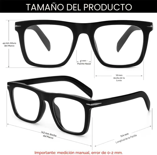 Vista 6 de Gafas de bloqueo de luz azul de moda con marco cuadrado para hombres y mujeres, gafas de computadora sin receta, 01 Negro